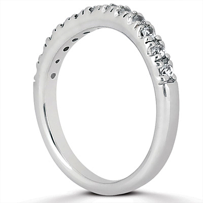 Curved diamond pave set matching band (0.3 ct. tw.) - view 2