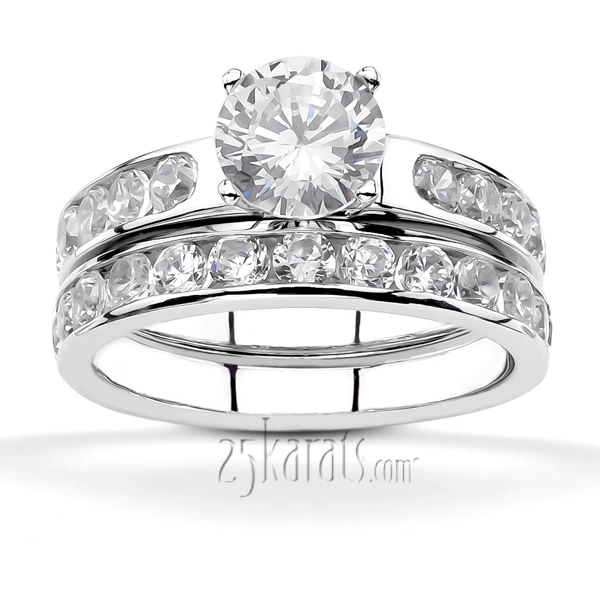 Classic Channel Set Diamond Engagement Ring (1/2 ct. t.w.) - view 5