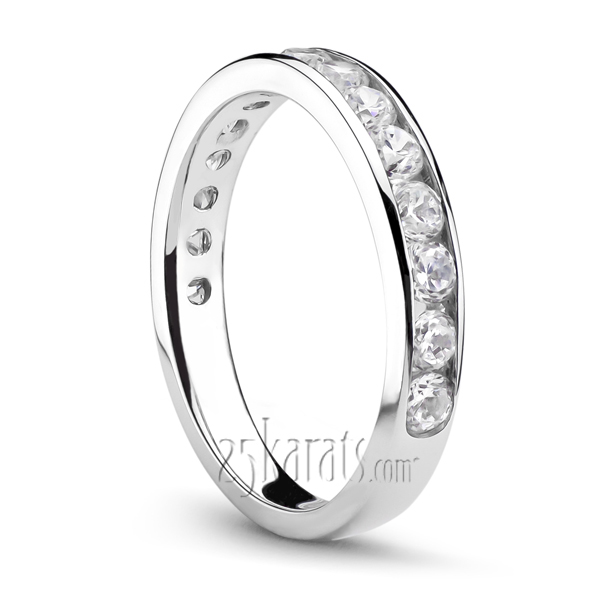 Channel Set Diamond Anniversary Band(1/2 ct. t.w.) - view 2