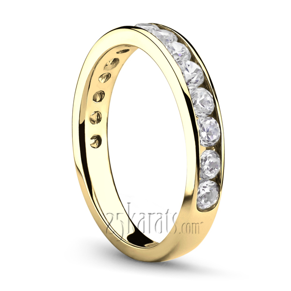 Channel Set Diamond Anniversary Band(1.05 ct. t.w) - view 4