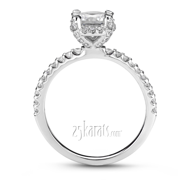 Elegant Shared Prong Diamond Engagement Ring (0.34ct. tw.) - view 2