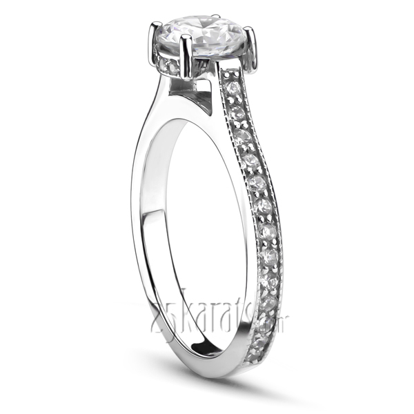 Elegant Four Prong Diamond Engagement Ring (1/2 ct. t.w.) - view 1