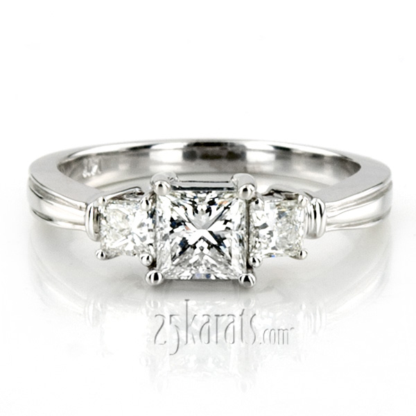 0.34 ct. Diamond Engagement Ring - view 2