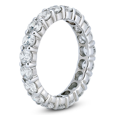 2.70 ct. Round Cut Diamond Eternity Wedding Band - view 2