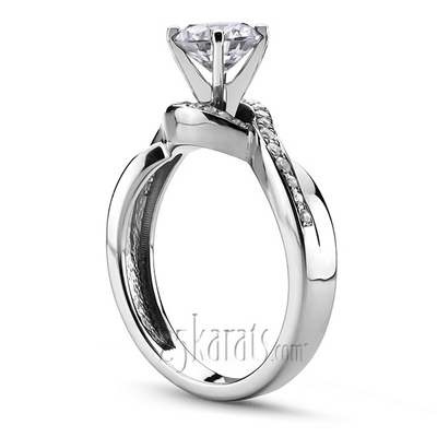 Micro Pave Set Infinity Diamond Engagement Ring (1/4 ct. t.w.) - view 1 of 6