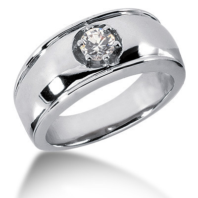 0.50 ct. Solitaire Diamond Men Ring - view 1 of 2