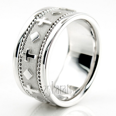 Exclusive Religious Wedding Band  - view 5 of 6