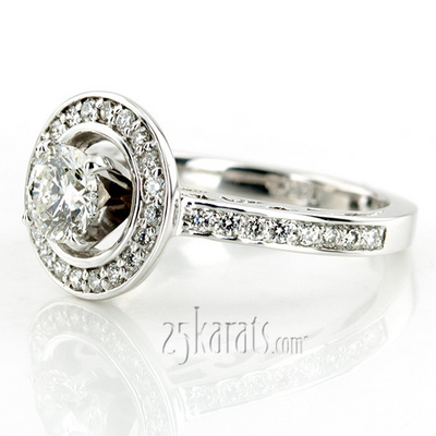 Halo Style Filigree Diamond Engagement Ring (0.31 ct.tw.) - view 8 of 8