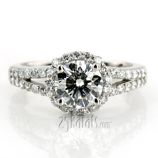 Prong Set Fancy  Diamond Engagement Ring (0.41 ct. tw. ) - view 1