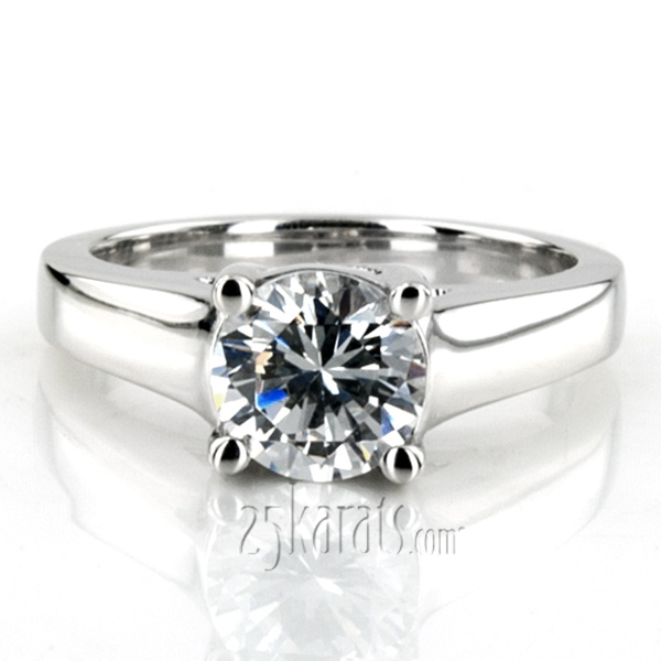 Classic Trellis Solitaire Engagement Ring - view 5