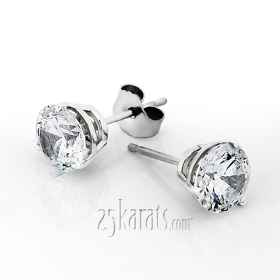 Three Prong Basket Setting I-SI3 Perfect Pair of Diamond Stud Earrings (0.25 ct. tw.) - view 1 of 2