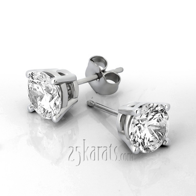 Perfect Pair Diamond Stud Earrings 4 Prong Basket Setting I-SI3 diamonds (0.75 ct. tw.) - view 1 of 2