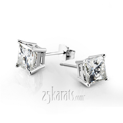 Perfect Pair Diamond Stud Earrings Princess Cut I-SI3 diamonds (0.65 ct. tw.) - view 1 of 2