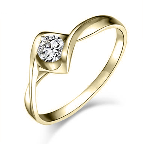 Solitaire Promise Ring (0.22ct.tw) - view 2