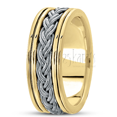 Double-Braided Handmade Wedding Band  - view 4