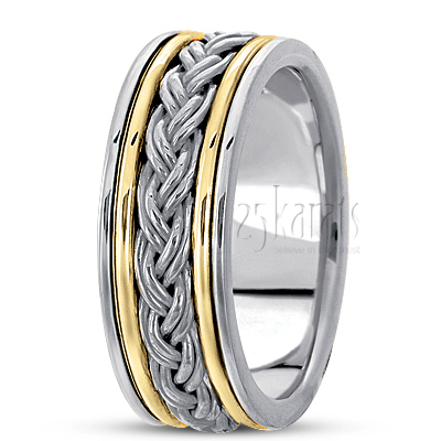 Double-Braided Handmade Wedding Band  - view 5