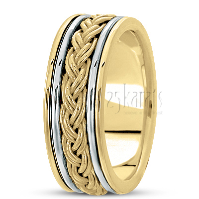 Double-Braided Handmade Wedding Band  - view 6