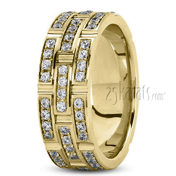 Exquisite Diamond Wedding Band - view 3