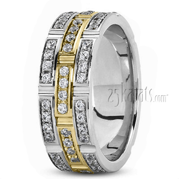 Exquisite Diamond Wedding Band - view 4