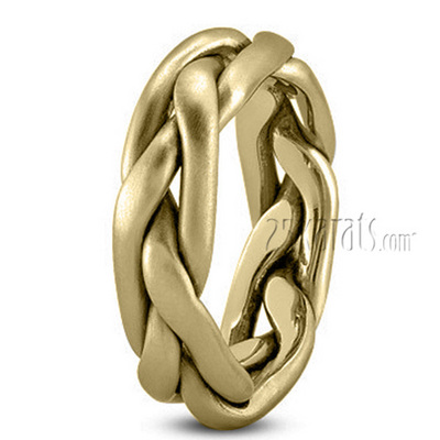 Traditional Braided Wedding Ring - view 2 of 6