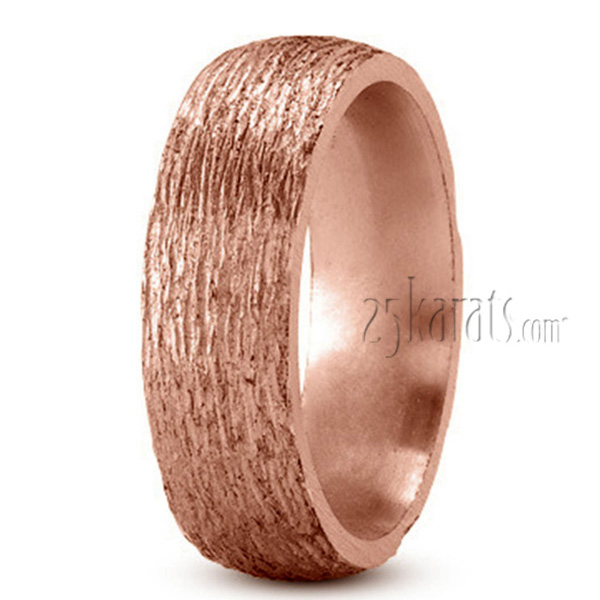 Unique Carved Wedding Ring - view 2