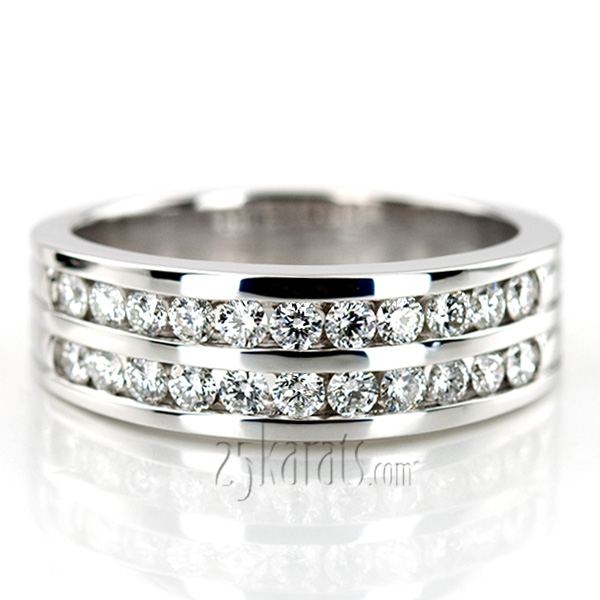 1.32 ct. Round Cut Diamond Man Ring - view 1