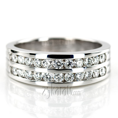 1.32 ct. Round Cut Diamond Man Ring - view 1 of 8