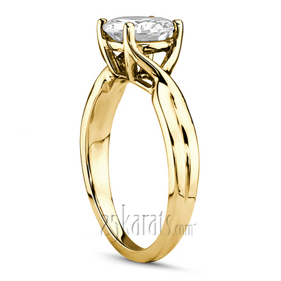 Infinity Design Solitaire Engagement Ring - view 3 of 4