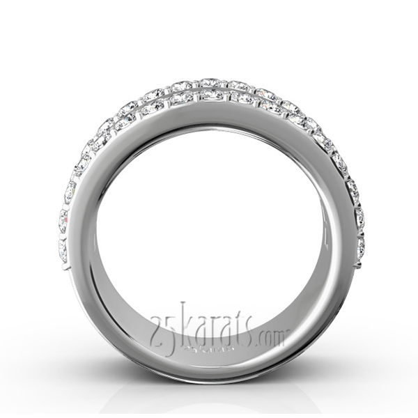 Baguette and Brilliant Round Diamond Anniversary Band (2 2/3 ct. tw.) - view 3