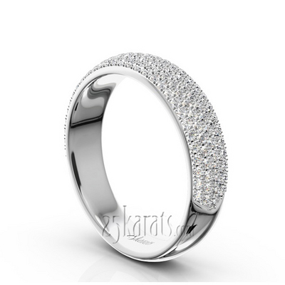 Elegant Micro Pave Set Woman Anniversary Band (3/4 ct. tw.) - view 1 of 8