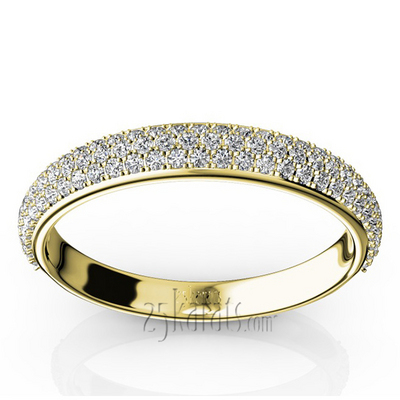 Elegant Micro Pave Set Wedding and Anniversary Band (1/2 ct. t.w.) - view 4 of 6