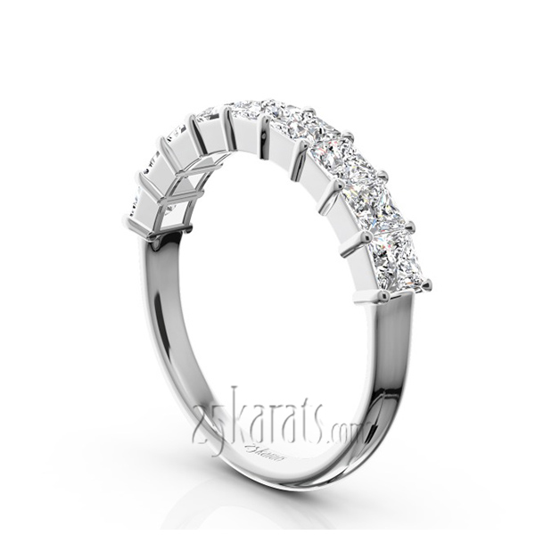 Closed Basket Setting 9-Stone Princess Cut Anniversary Ring (1.26 ct. t.w.) - view 2