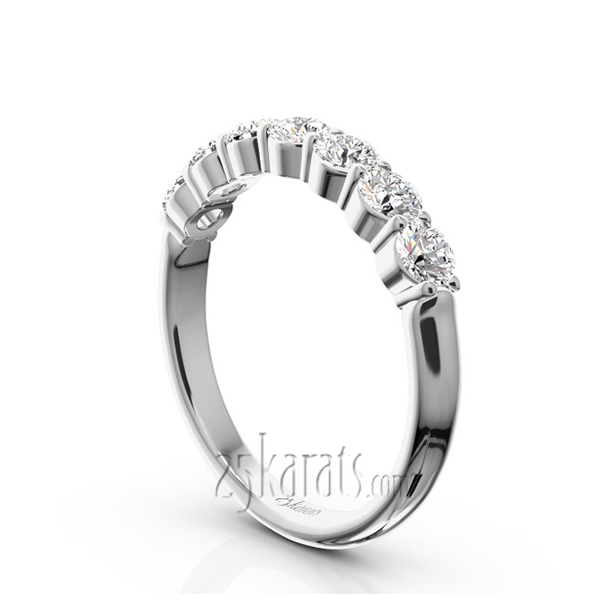 Classic 7 Stone Basket Setting Woman Diamond Ring  (3/4 ct. tw.) - view 2