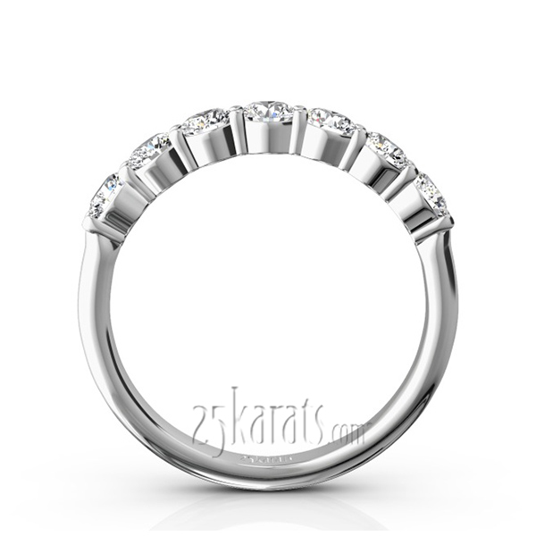 Classic 7 Stone Basket Setting Woman Diamond Ring  (3/4 ct. tw.) - view 3