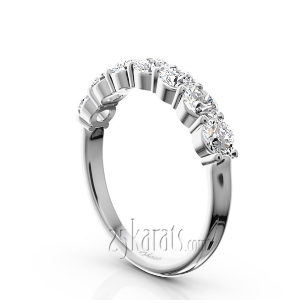 Classic 7 Stone Basket Setting Woman Diamond Ring  (1 ct. tw.) - view 2