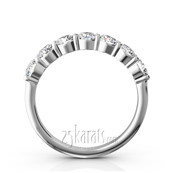 Classic 7 Stone Basket Setting Woman Diamond Ring  (1 ct. tw.) - view 3