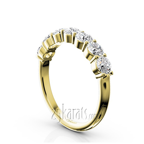 Classic 7 Stone Basket Setting Woman Diamond Ring  (1 ct. tw.) - view 5