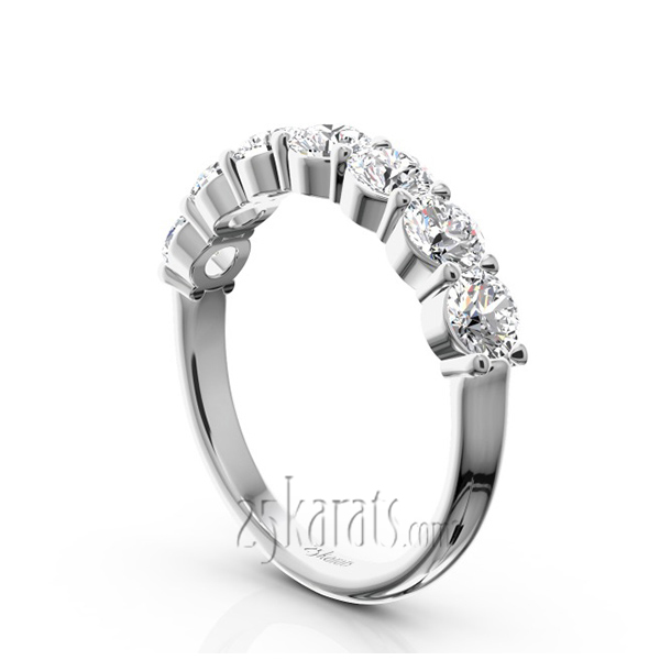 Classic 7 Stone Basket Setting Woman Diamond Ring  (1 1/4 ct. tw.) - view 2