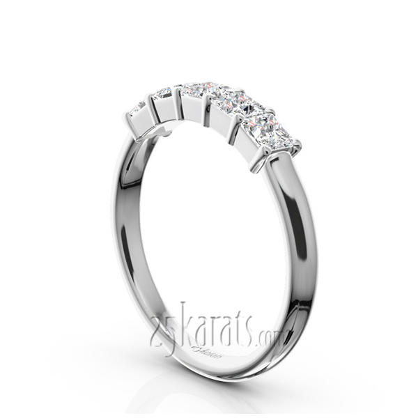 Traditional 5 Stone Women Anniversary Band (3/4 ct. tw.) - view 2