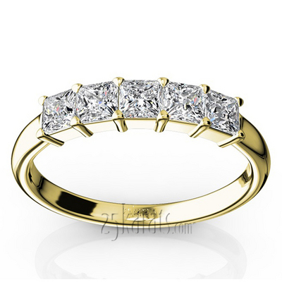 Traditional 5 Stone Women Anniversary Band (3/4 ct. tw.) - view 4 of 8