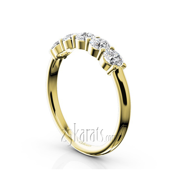 Classic 5 stone Closed Basket Anniversary Band (3/4ct. t.w.) - view 5