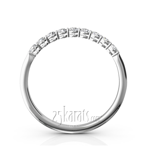 Round Brilliant Basket Setting 9 Stone Women Anniversary Ring (1/4 ct. tw.) - view 3