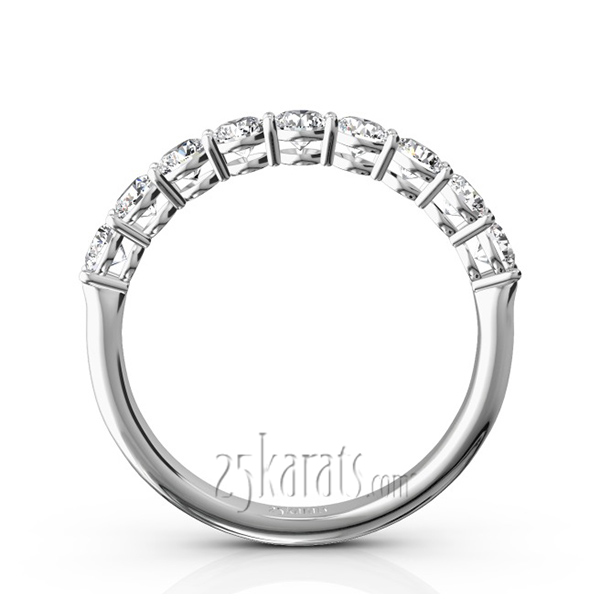 Round Brilliant Basket Setting 9 Stone Women Anniversary Ring (3/4 ct. tw.) - view 3