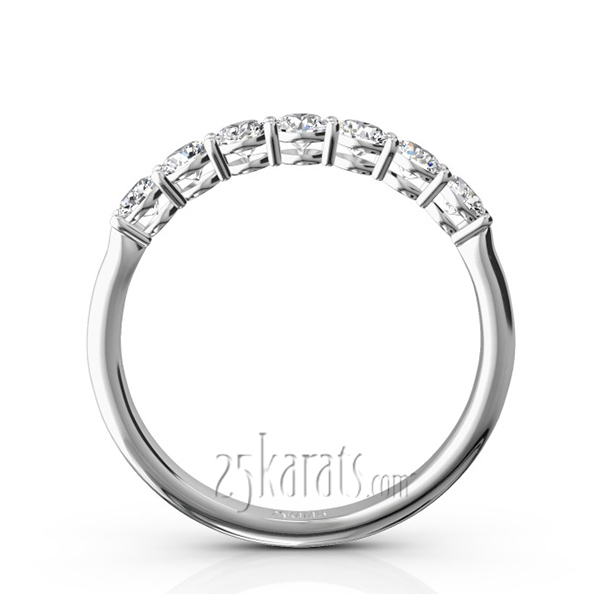 Classic 7 Round Brilliant Diamond Woman Anniversary Band (1/2 ct. tw.) - view 3