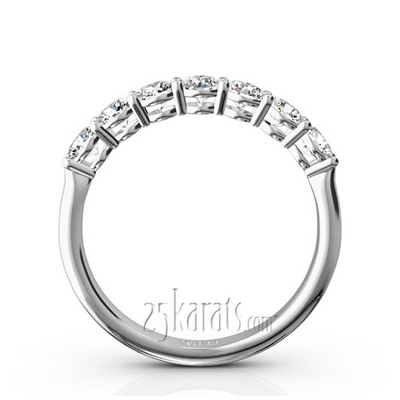 Classic 7 Round Brilliant Diamond Woman Anniversary Band (3/4 ct. tw.) - view 3 of 8