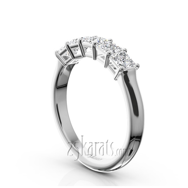 Traditional Basket Setting Princess Cut Woman Diamond Ring (1 ct. t.w.) - view 2