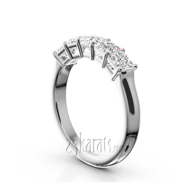 Traditional Basket Setting Princess Cut Woman Diamond Ring (1 1/3 ct. tw.) - view 2