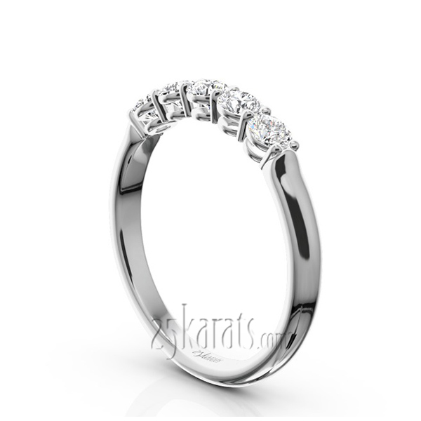 Shared Prong Classic Five Stone Anniversary Ring (1/2 ct. tw.) - view 2