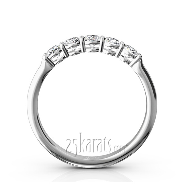 Shared Prong Classic Five Stone Anniversary Ring (1/2 ct. tw.) - view 3