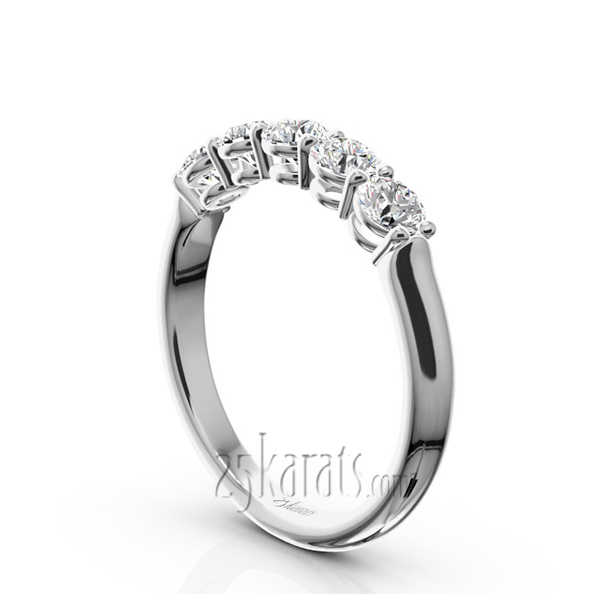 Shared Prong Classic Five Stone Anniversary Ring (3/4 ct. tw) - view 2